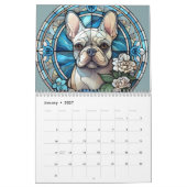 Glass French Bulldog Kalender (Jan 2027)