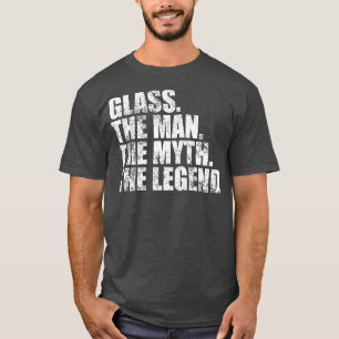 Glass Glass Familienname Glas Nachname Glass Surna T-Shirt