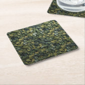 Glass Green Leafy Drink Untersetzer (angewinkelt)