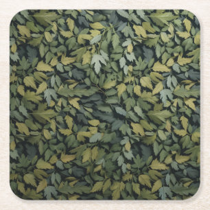 Glass Green Leafy Drink Untersetzer