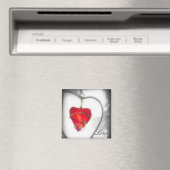 Glass Heart Magnet (In Situ (Geschirrspüler))