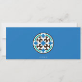 Glass-Heilige Erste Kommune Foto Keepake Karte (Rückseite)