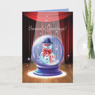 Glass Holiday Fantasy Grußkarte Feiertagskarte