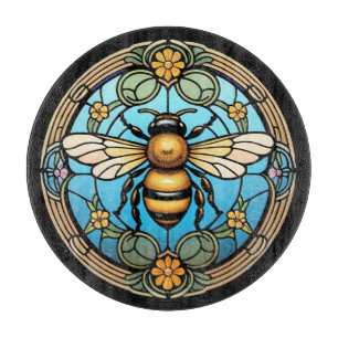 Glass Honeybee Schneidebrett