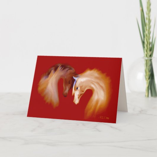 "Glass Horses" ~ Grußkarte (leer) Karte (Vorderseite)