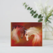 "Glass Horses" ~ Postkarte (Stehend Vorderseite)