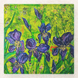 Glass Iris Untersetzer