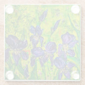 Glass Iris Untersetzer (Rückseite)