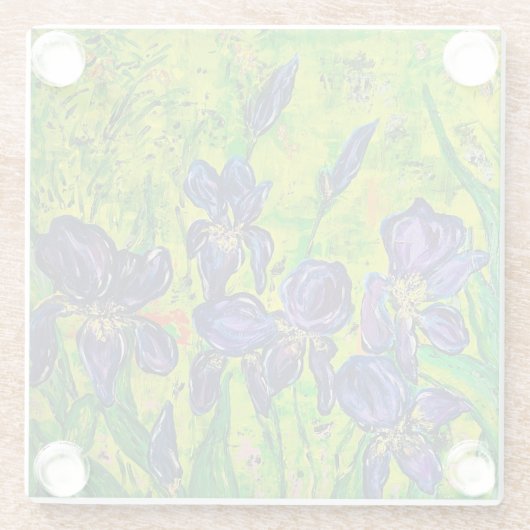 Glass Iris Untersetzer (Rückseite)