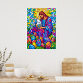 Glass Jesus Christlich Ostern Poster (Küche)
