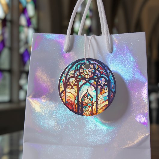 Glass Joy & Peace Christmas Foto Geschenkanhänger