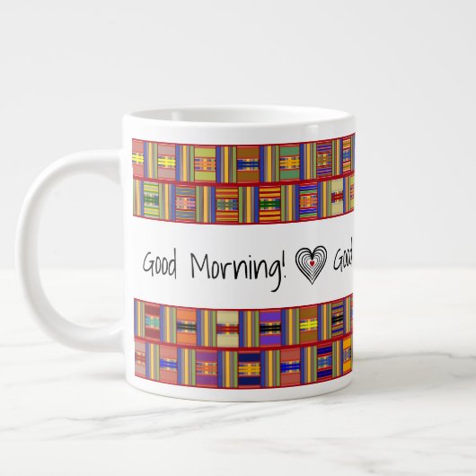 Glass Kente Jumbo-Tasse (Links)