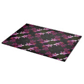 Glass Kitchen Cutting Board - Lila Orchideen Schneidebrett (Ecke)