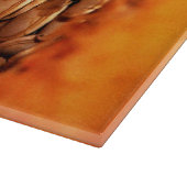 Glass Kitchen Cutting Board - Pumpkin Guts Schneidebrett (Ecke)