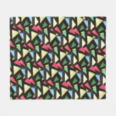 Glass Kleines Muster Weihnachtsblanken Fleecedecke (Vorderseite (Horizontal))