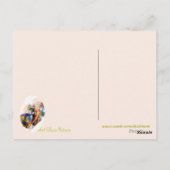 Glass Koi Fisch Moderne Kunst Postkarte (Rückseite)