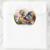 Glass Koi Fish Japanisches Art Sticker Siegel (Tasche)