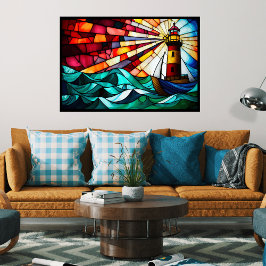 Glass Lighthouse Poster