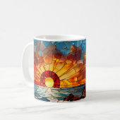 Glass Lighthouse Sonnenaufgang Kaffeetasse (Vorderseite Links)