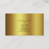 Glass Lila Plum Gold Vip Ombre Glitzer Visitenkarte (Rückseite)