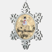 Glass Look Design Snowflake Gerahmte Ornament (Rechts)