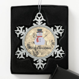 Glass Look Design Snowflake Gerahmte Ornament