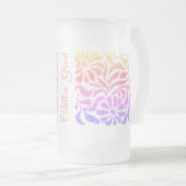 Glass Look Spring Blumenkunst Bar Glass Mattglas Bierglas (VorderseiteRechts)