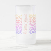 Glass Look Spring Blumenkunst Bar Glass Mattglas Bierglas (Mittel)