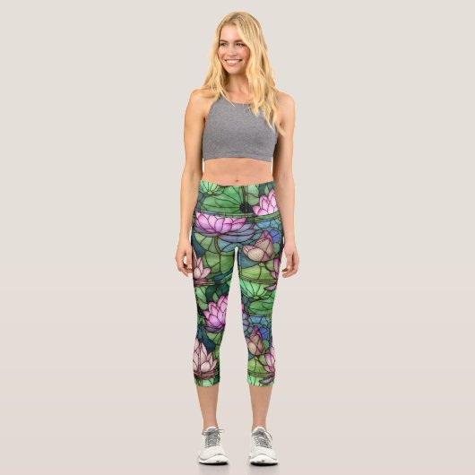 Glass Lotus High Waisted Capris (Vorderseite)