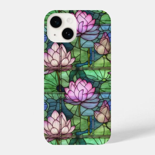 Glass Lotus iPhone 14 Slim Fit Case Hülle (Rückseite)
