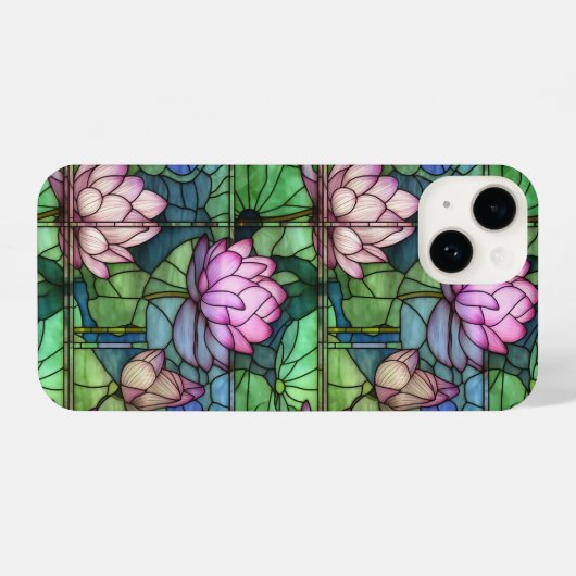Glass Lotus iPhone 14 Slim Fit Case iPhone Hülle (Rückseite (Horizontal))