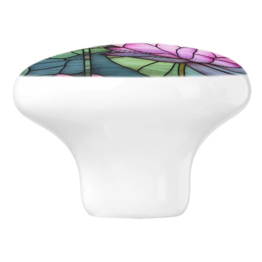 Glass Lotus Keramik Pull Keramikknauf (Seitenansicht)