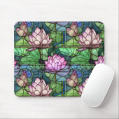 Glass Lotus Mouse Pad Mousepad (Mit Mouse)