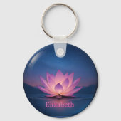 Glass Lotus Sphere Schlüsselanhänger - Individuell (Rückseite)