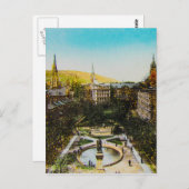 Glass Magic Lantern Slide MONTREAL 1890 Kanada Postkarte (Vorne/Hinten)