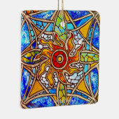 Glass Mandala 40-27 von Julie Ann Stricklin gestei Keramikornament (Rechts)