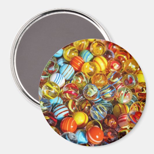 Glass Marbles Magnet (Vorderseite/Rückseite)