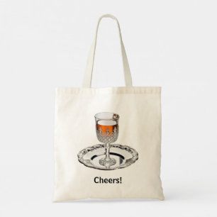 Glass & Merry Glass von Sherry Funny Weihnachten Tragetasche