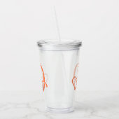 Glass mit Anfänger und Vornamen für den Charakter! Acryltrinkbecher (Links)