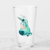 Glass mit Baby Donkey - Gemälde Glas (Rückseite)