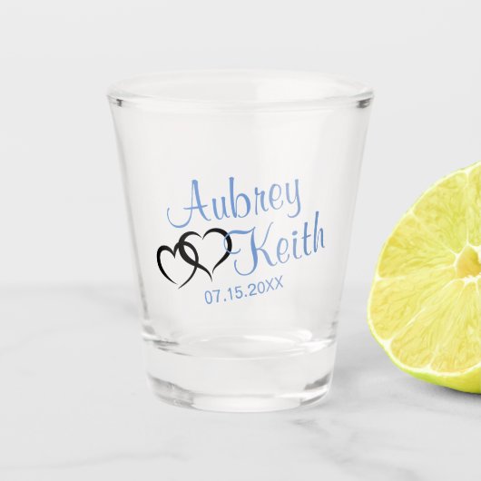 Glass mit Brille und Gräuel Schnapsglas (Vorderseite)