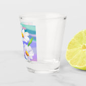 Glass mit Daisy-Blume Schnapsglas (Rechts)