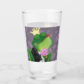 Glass mit Froschprinz - Kiss Glas (Rückseite)