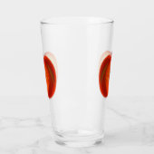Glass mit Happy Worm in Red Apple Glas (Links)