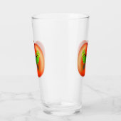 Glass mit Happy Worm in Red Apple Glas (Rechts)