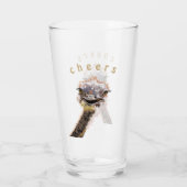 Glass mit spielerischem Strauß - Lärm Glas (Rückseite)