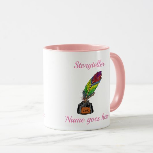 Glass mit Tinte Tasse (VorderseiteRechts)