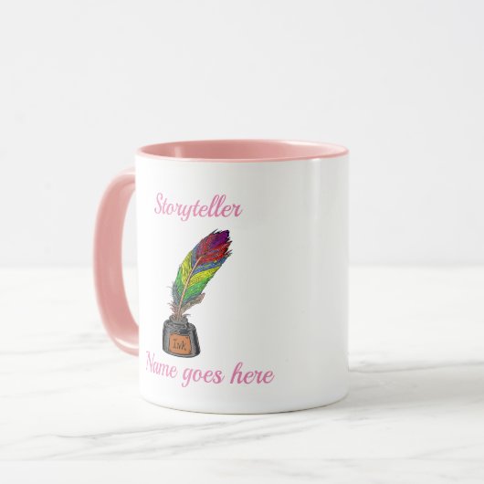 Glass mit Tinte Tasse (Vorderseite Links)