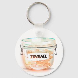 Glass Money Travel Jar Schlüsselanhänger
