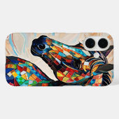Glass-Mosaikpferd aus Multicolor 15 Case-Mate iPhone Hülle (Rückseite (Horizontal))